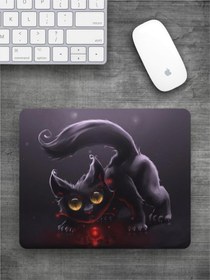 Resim KEDİ Baskılı Dikdörtgen Mouse Pad BSKBZR 