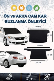 Resim AutoEN ÖN ve ARKA CAM BUZLANMA ÖNLEYİCİ (KAR BUZ BRANDASI) 