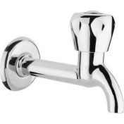 Resim Evim Shopping Klasik Musluk Uzun Başlık Kırmızı Sıcak Su Topbaş Topaç Koç Başlık Duvardan Tek Giriş TK60 