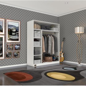 Resim Kenzlife giysi dolabı necmettin 150*120*40 byz gardırop 