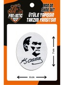 Resim FANTASTIC ARMA Ütü Ile Yapışan Dokuma Arma Atatürk, Atatürk Silüeti Modeli 