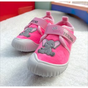 Resim Gezer Kız Çocuk Kışlık Tek Cırt Cırtlı Ayarlanabilir Rahat Taban Ev, Bahçe, Okul, Kreş Panduf Ayakkabı 