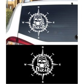 Resim Melek Pazarı Dakar Pusula Off Road Araba STICKER-S1820 
