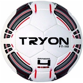 Resim Tryon Futbol Topu FT-110 No:4 Siyah-Kırmızı 