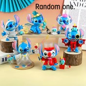 Resim Disney Stitch Serisi Gizem Kutusu Figürleri - Çoklu Stil ve Kıyafetler, Dayanıklı Plastik Ev Dekoru Araç Aksesuarları, Karışık Renk Tasarımı, Yetişkinler İçin Doğum Günü veya Noel Hediyesi 