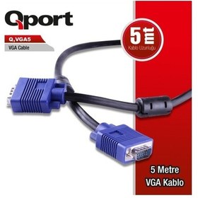 Resim Qport Q-Vga5 5 Metre Vga Kablo 