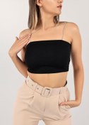 Resim lelies Taş Askılı Fitilli Crop Top 