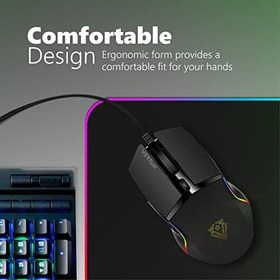 Resim Vertux Oyuncu Mouse Gecikmesiz Hassas Oyun Özel LED Işıklı 6.400 DPI - Vertux ARGON 