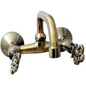 Resim Antik Osmanlı Mutfak Eviye Bataryası Duvardan 