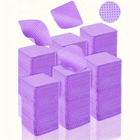 Resim 1000 adet/500 adet/200 adet Lint Free Tırnak Mendilleri, Tırnak Cilası Giderici Pedler Kirpik Uzatma Mendilleri, Yumuşak Non-Woven Aseton Tırnak Cilası Giderici Pedler Tırnak Hazırlığı ve Jel Cilası Giderici için Tırnak Mendilleri 