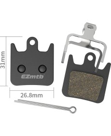 Resim ​​​​​​​bike And Art Ezmtb Hope Race X2 - Hope Tech X2 Fren Balatası - BP1021 Yarı-Metal Balata 