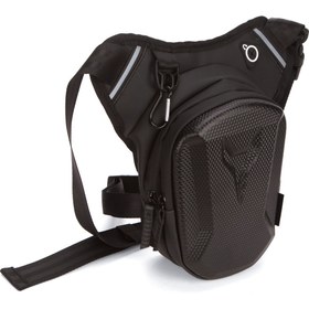 Resim Newish Polo Unısex Motorcu Omuz Bel Bacak Çantası Ve Çapraz Bel Çantası - Siyah 