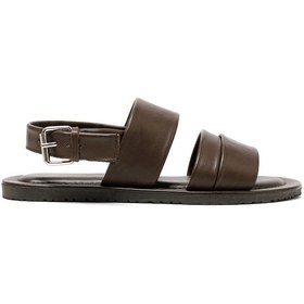 Resim The Sandals Factory Brown Sandalet Erkek M7718 The Sandals Factory Leather Upper Sandals Brown 