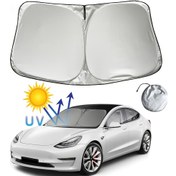 Resim Uygun Tesla Model 3, Y, X, S Araç Cam Güneşlik UV Koruma Panosu 