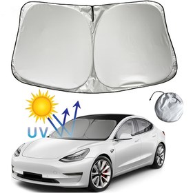 Resim Uygun Tesla Model 3, Y, X, S Araç Cam Güneşlik UV Koruma Panosu 