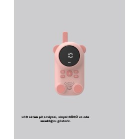 Resim Esplendor Bebek Telsizi LCD Ekran Vox Iki Yönlü Iletişim USB Şarj Hafif - URN2778-9623 