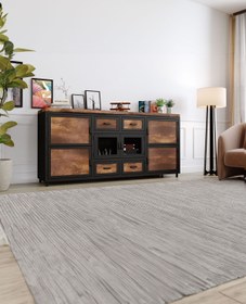 Resim KIYMIK HOME Lotus Konsol – Size Özel Üretim - Gerçek Ağaç - Ceviz 