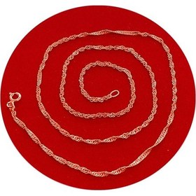 Resim Roz Gümüş Zincir 45 Cm Kolye Ucu Zinciri Burgulu Singapur Znc-32 (437287294) 