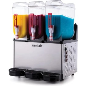 Resim SAMIXIR Slush Triple Meyve Suyu Dispenseri 12+12+12 Litre 