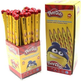 Resim Play-Doh Kurşun Kalem Oluklu Jumbo Üçgen 40 Lı PLAY-KK014 