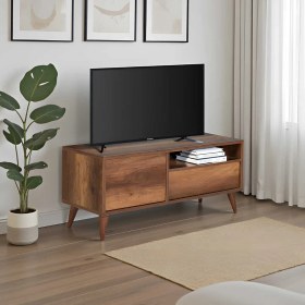 Resim Adore Retro Çekmeceli Tv Sehpası-Oslo Ceviz 