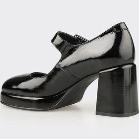 Resim Elle Shoes Siyah Deri Kadın Ayakkabı 