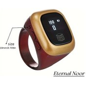 Resim Sunshine022 Zıkr Counter Multifonksiyonel Namaz Tesbih Oled Ekran Usb Şarj 18mm Kırmızı Akıllı Bileklik 
