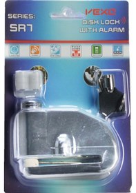 Resim Vexo Sr7 Alarmlı Disk Kilidi Grı N11.3287 