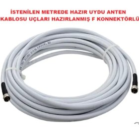 Resim Uydu Anten Kablosu 20 Metre Uçları Kullanıma Hazır 