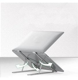Resim Smartgift Tek Katlı Ayarlanabilir Notebook Laptop Alüminyum Stand- Gümüş 
