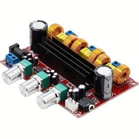 Resim Xh-m139 2.1 Kanal Güç Yükseltme Armatür Modülü, 12V-24V Geniş Voltaj, TPA3116D2 Çip, 2×50W+100W Derin Bas 