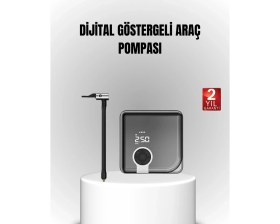 Resim Kont 6000MAH Bataryalı Type-C Şarjlı Mini Hava Kompresörü LED Işıklı 