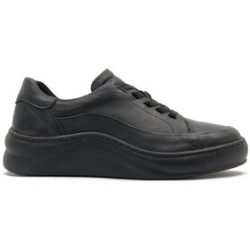 Resim Greyder 59052 Zn Deri Comfort Casual Kadın Ayakkabı Siyah 