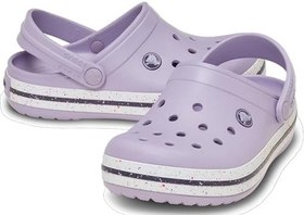 Resim Crocband Clog K Benekli Bantlı Lila Çocuk Terlik 