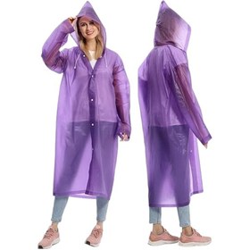 Resim Tezzgelsin Kadın Rüzgar Geçirmez Kapüşonlu Yağmurluk Mor 