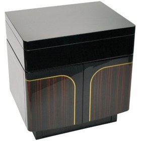 Resim Premiumquality Buenos Siyah-kahverengi Sedir Humidor Puro Kutusu 