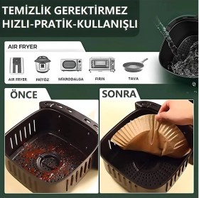 Resim K-Yonlineticaret Fritöz Pişirme Kağıdı 50 Adet 