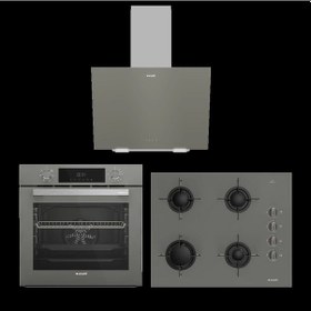 Resim Arçelik AFC 330 G + OCD T 651 EG + ADE 604-1 G Gri Uygun Cam Ankastre Set 