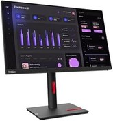 Resim Lenovo ThinkVision T24i-30 63CFMATXTK 23.8'' IPS 60Hz 4ms Pivot, Yükseklik Ayarlı Ayak (HDMI + Dp + Vga) Monitör 