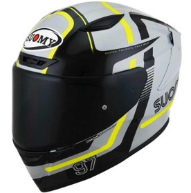 Resim Suomy Track-1 Kask Nınety Seven Grey-Yellow 