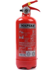 Resim Mapeks 1 Kg Yangın Söndürücü Oto Muayene Uyumlu Araç Yangın Tüpü 