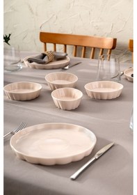 Resim Emsan Cozy 14 Parça 6 Kişilik Kahvaltı Takımı Pembe Pembe 
