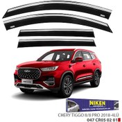 Resim Chery Tiggo 8/8 Pro 2018 Kromlu Cam Rüzgarlığı Niken 4'lü 