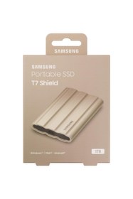 Resim Samsung 1tb T7 Shield Usb 3.2 Bej (okuma 1050mb - Yazma 1000mb) Harici Ssd Harddisk 