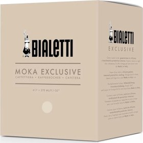 Resim Hype Store - Exclusive: 6 Cups Ocak Üstü Espresso Pişirici - 270ML - Krem Renk - Alüminyum Gövde - Patentli Güv 