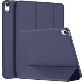 Resim UnDePlus Lacivert Apple Ipad Pro 9.7 Kılıf Pu Deri Smart Case A1673 A1674 A1675 