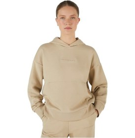 Resim Skechers Kadın Kapüşonlu Sweatshirt Taş 