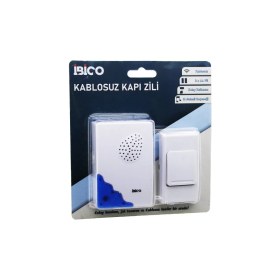 Resim Go İthalat Wireles Kablosuz Kapı Zili Pilli 16 Farklı Melodi 50MT Çekim Alanı Pil = 2AA - Düğme = 23A (3791) 
