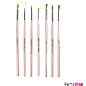Resim Nascita Nail Art Tırnak Süsleme Fırça Seti 7'li - 02 
