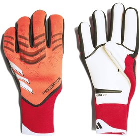 Resim Predator Pro Fingersave Unisex Kırmızı Kaleci Eldiveni JH3804 